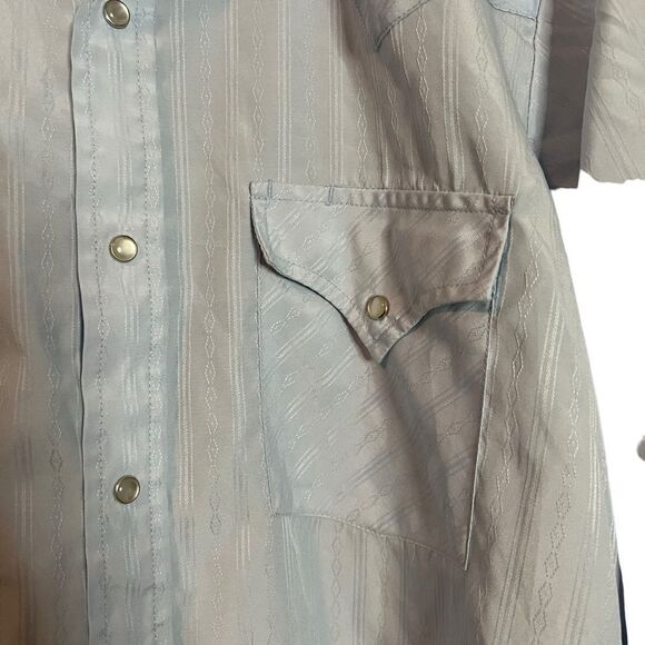 3 for $30 Fly cattleman light blue snap button shirt - Picture 6 of 8